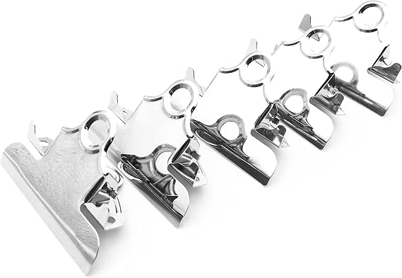 5Pack Clipboard Clips, 78mm=3.1 Inches Wide, 56mm=2.2 Inches Between 2 Mounting Holes