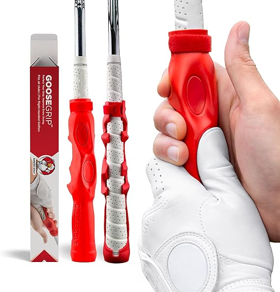 Golf Grip Trainer Golf Training Aid for Correct Hand Positioning, Fits All Golf Clubs, Build Proper Grip Fundamentals for Consistent Practice