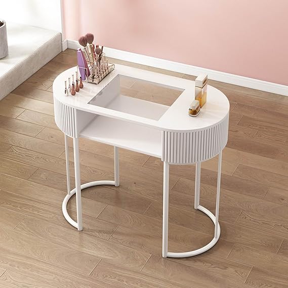 Nail Tech Desk Artist Hand Manicure Table, Professional Modern Nail Beauty Workstation Wooden Salon Spa Nail Desk with Drawers and 3 Layers Storage Cabinet,home Beauty Salon Equipment