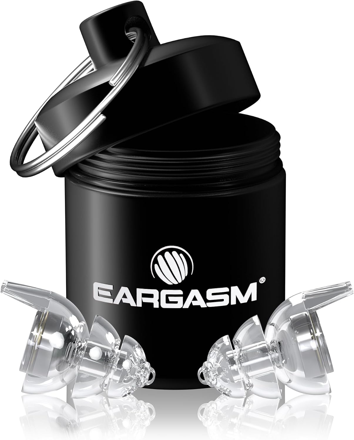 Eargasm Small Ear Plugs - Clear High Fidelity Filter Noise Reduction Reusable Ear Plugs for Kids Women Men - Hearing Protection for Motorcycles, Concerts, Festivals, Sports Events