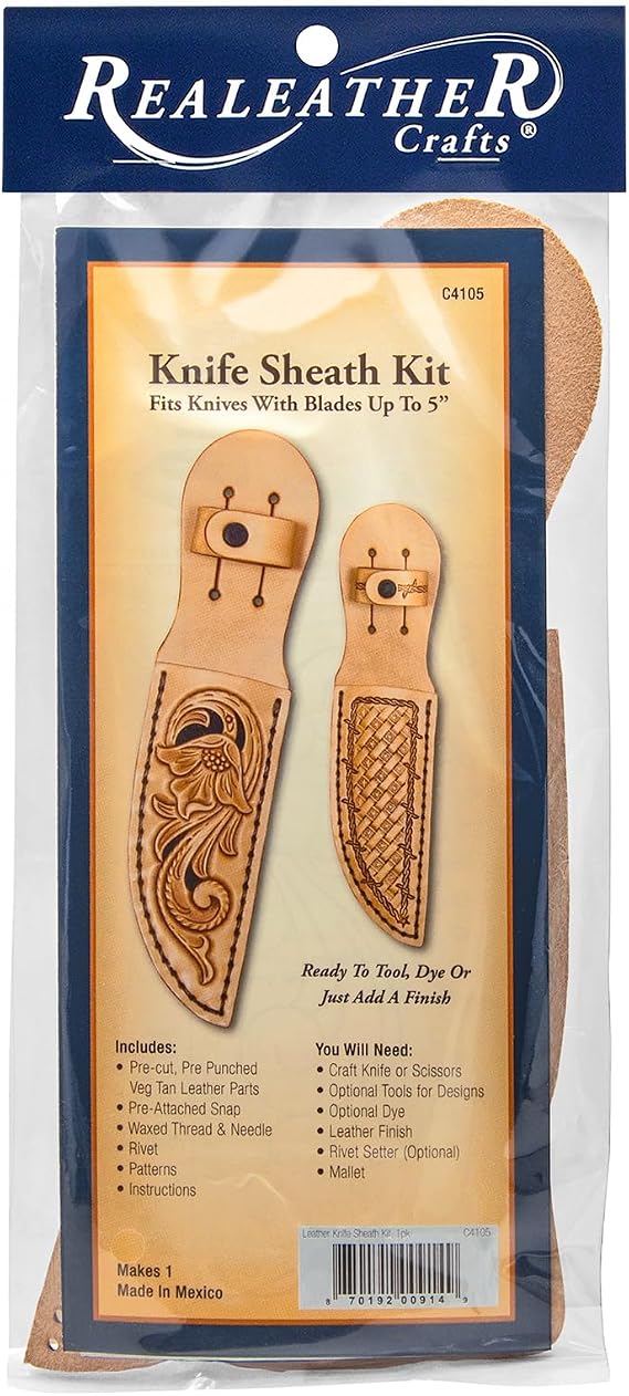 Realeather Knife Sheath Kit, Natural