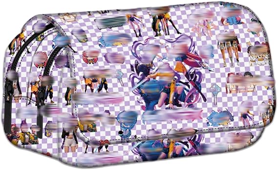 Kpop Large Capacity Pencil Case, Double-Sided Printing Storage Pen Case Pen Pouch Bag Stationery Case with Compartment Pencilcase for Girl Student Teens Adult Office Supplies