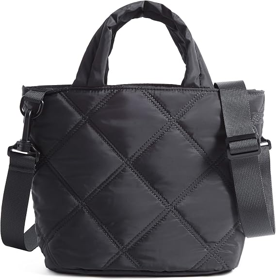 BAGSMART Crossbody Bags for Women, Lightweight Purses for Women, Quilted Puffer Tote Handbags for Daily Use,Shop,Travel