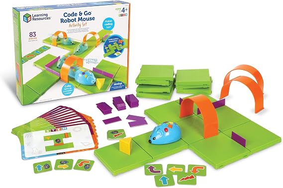 Learning Resources Code & Go™ Robot Mouse Activity Set, Coding Robot 4+