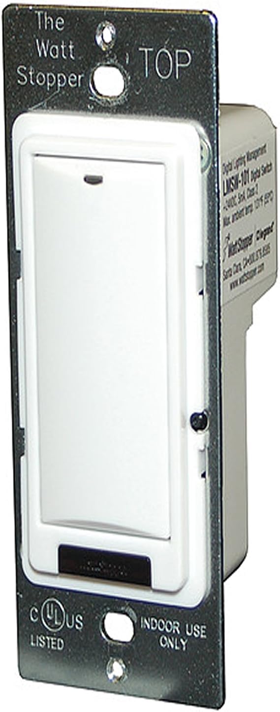 Wattstopper Lmsw-101-W Digital Switch, 1 Button, Infrared, White