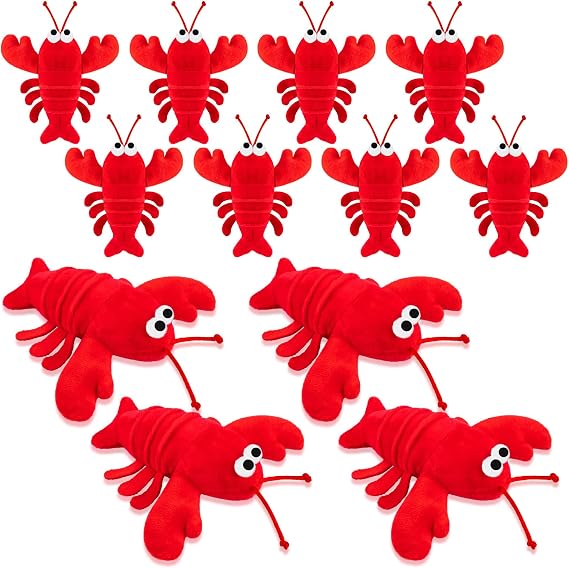 12Pack Lobster Toy Cute Plush Lobster Stuffed Animal Doll for Kids