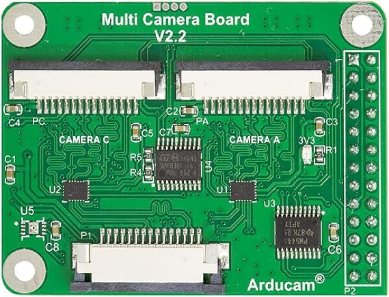 Arducam Multi Camera Adapter Module V2.2 for Raspberry Pi 4 B/3B+/3/2,