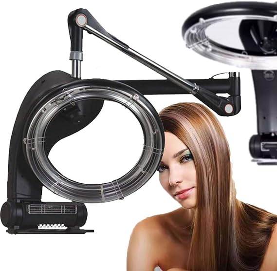 Professional Hair Dryer, Wall-Mount Infrared Hair Steamer, Hair Salon Colour Processor Plate Heater Salon Barber System Hood For Hair Salon Or At Home Hair Care,Hanging