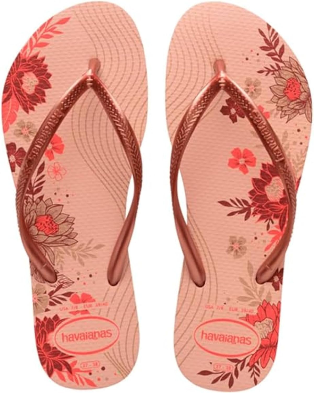 Havaianas Kids Slim Print Womens Flip Flops