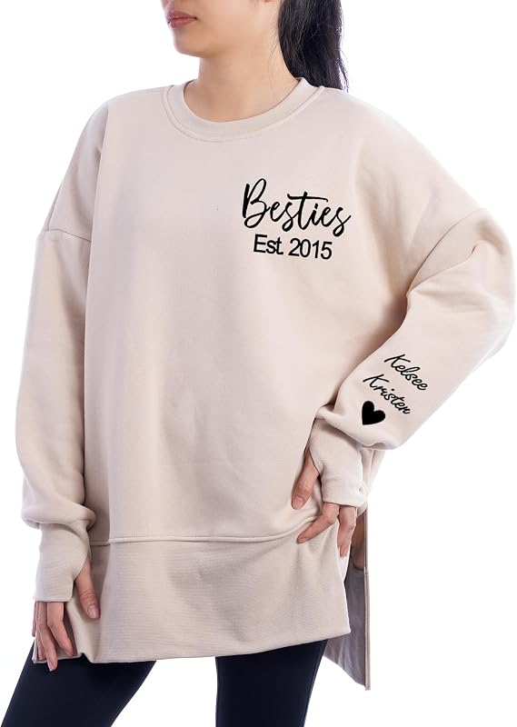 Nani Custom Besties Sweatshirt, Custom Gift for Sister Women Best Friend, Best Friends Sweatshirts, Besties Shirt