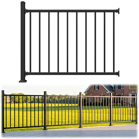 36 in. H x 4 ft. W Modular Aluminum Deck Railing Kits with Post