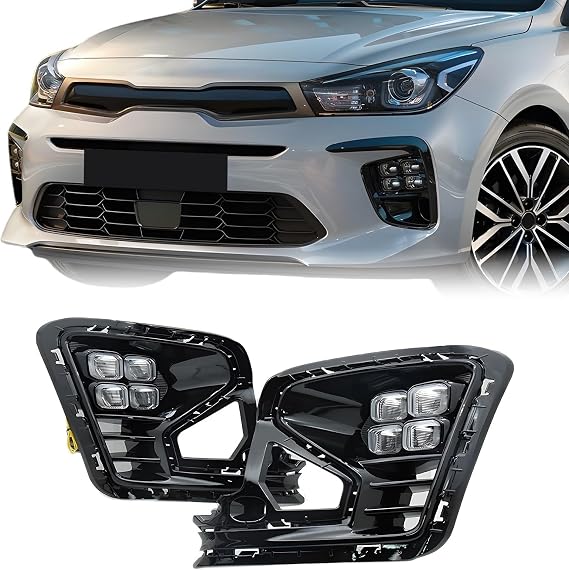 Fog Lights Compatible With Kia Rio 2022 2023, Car Front Bumper Bar Lights