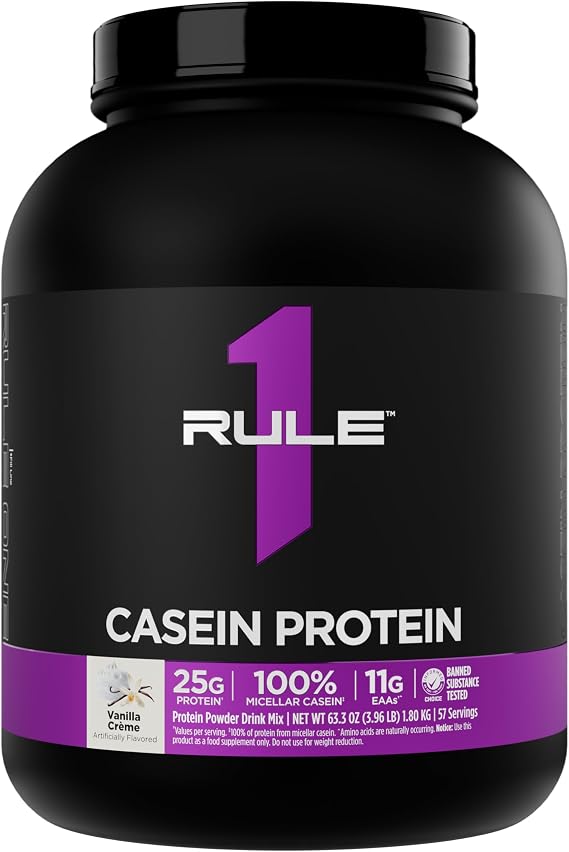 Rule 1 Proteins Casein Protein, Vanilla Creme, 57 Servings