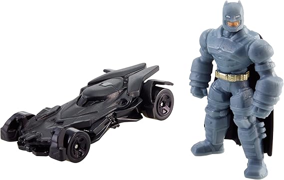 Hot Wheels Batman v Superman: Dawn of Justice Armored Batman Mini Figure & Batmobile