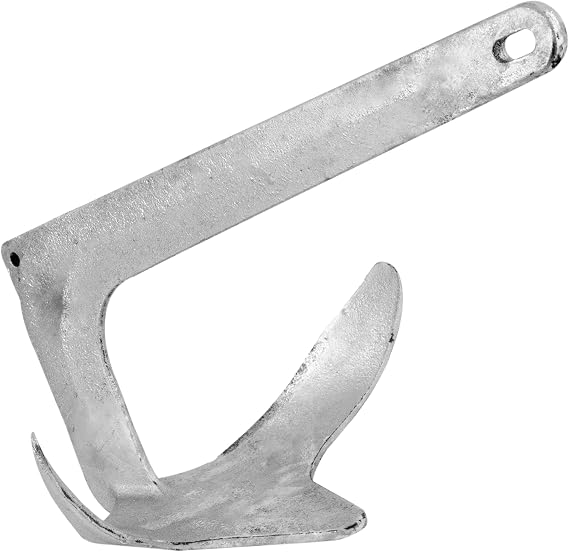 Five Oceans Bruce Style Claw Anchor, Boat Anchor, Multiple Sizes, for Pontoon, Kayaks, Paddle Boards, Fishing Boats, Bass Boats, Sport Boats, Sportyachts, Sailboats