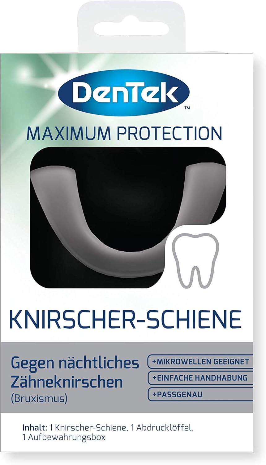 DenTek Grinding Splint Against Night Bruxism - Mouth Guard for Teeth Grinding - Bite Splint for the Upper Jaw - Tooth Splint BPA & Latex Free - with Storage Box