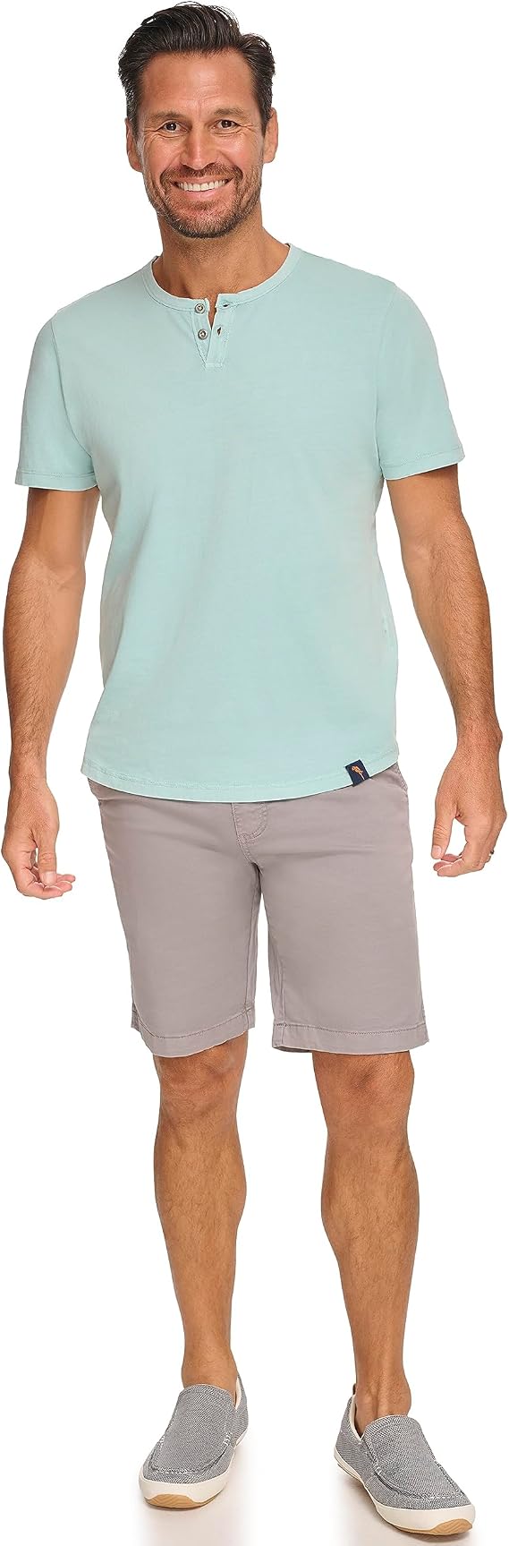 Margaritaville Men's Island Reserve Short Sleeve Henley Shirt - T Shirt Henley