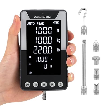 1000N Digital Force Gauge Push Pull Meter with USB Output