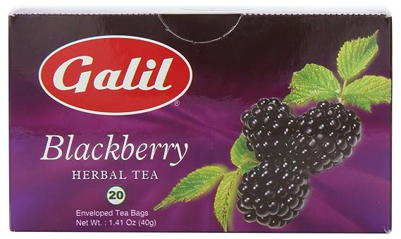 BlackBerry Herbal Tea | 1.41 oz | Galil Pack of 1