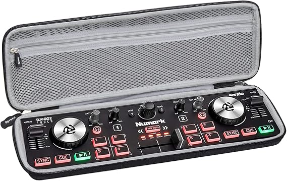 Aproca Case Compatible with Numark DJ2GO2 Touch Compact DJ Controller, Storage Portaable Hard Bag for Accessories (Case Only)
