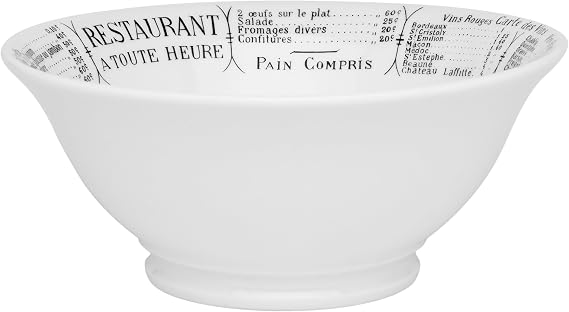 Pillivuyt Brasserie Footed Bowl, 2.5 Quart