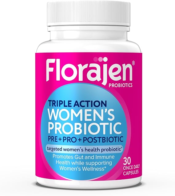 Florajen Womens Probiotic, Digestive & Immune Support, 30 Capsules