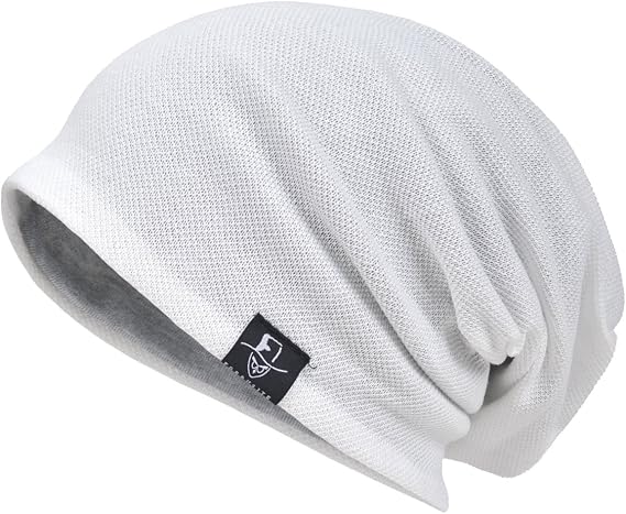 VECRY Men Slouch Hollow Beanie Thin Summer Cap Skullcap
