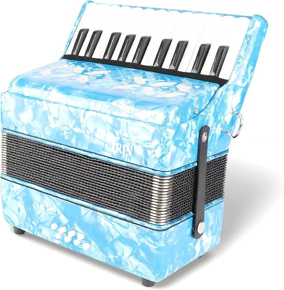 Professional Acordeones Para Adultos Acordeon 22 Keys 8 Bass Accordion Instrument With Adjustable Straps And Sweet Sound Portable Educational Musical Instrument nan