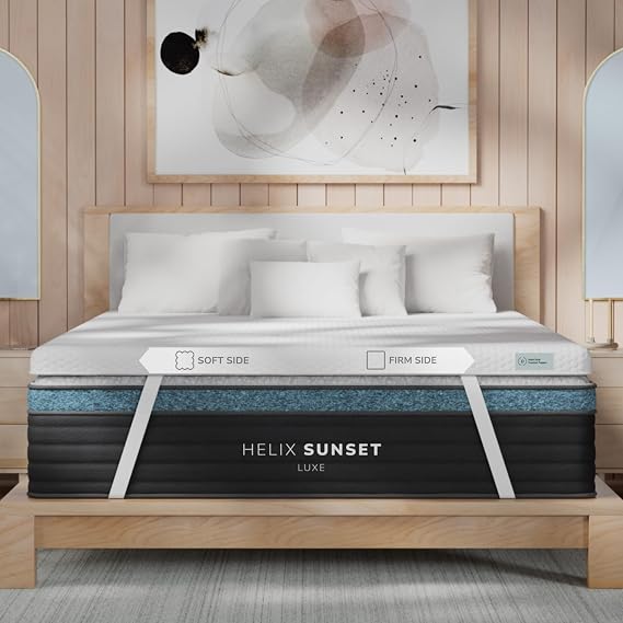 Helix Dual Comfort Mattress Topper with GlacioTexTM - King
