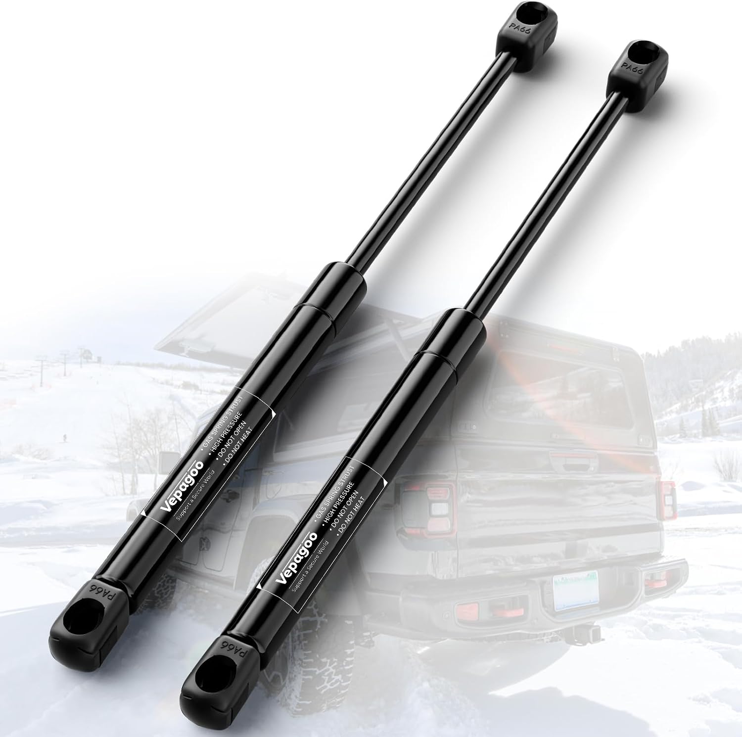 Vepagoo C16-04464a 13 inch 30Lb133N Gas Shock Strut for Snugtop ATC Leer are Truck Pickup Topper Camper Shell Rear Window, Truck Toolbox Cap Canopy 752762 Pack of 2PCS