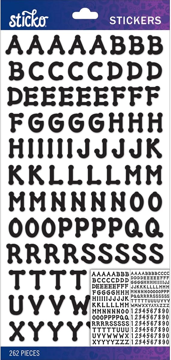 Sticko Sticker Alpha-Dot-Small-Black 52-90153
