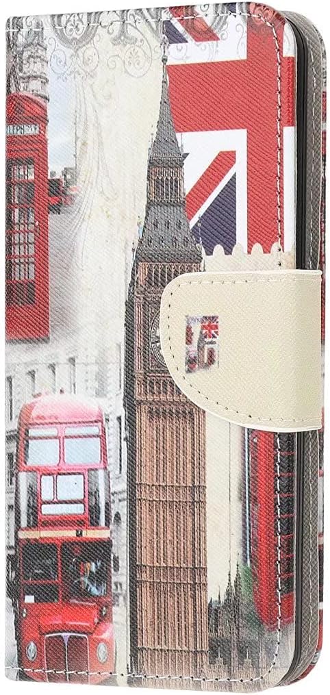 For iPhone 15 Pro Max Case Leather Wallet Flip Folio Stand View Bookstyle Case with Card Holder Stand Silicone Bumper Shockproof Slim PU Cover for iPhone 15 Pro Max Bell tower
