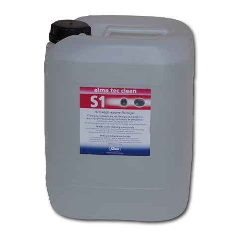 Elmasonic 800 0161 Elma TEC Clean S1 Corrosion Remover for Ultrasonic Cleaners- Powerful Concentrated Cleaning Fluid for Industrial Use