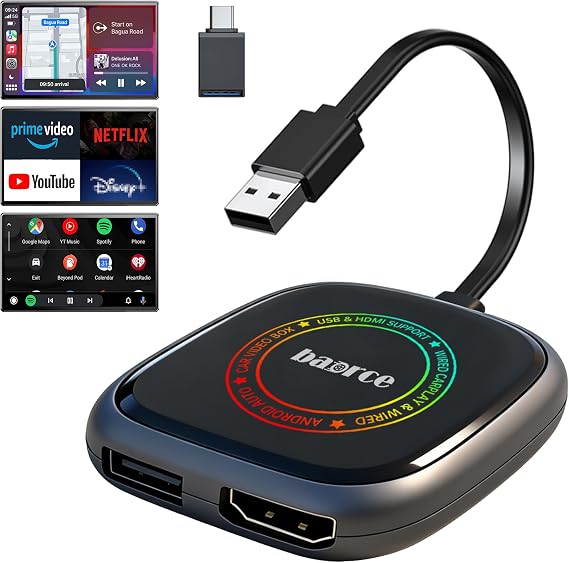 Magic Box 3.0 Max 2026 Upgrade - 32GB CarPlay AI Box with Video Playback | Video Apps | Split-Screen Video Playback | Picture-in-Picture Video Playback | OTA Updates | HDMI Output | USB Playback