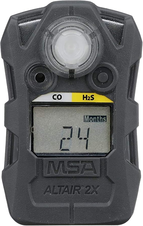 MSA 10154040 ALTAIR 2XT Two-Tox Gas Detector - (CO/H2S) Carbon Monoxide(Low: 25ppm, High: 100ppm)/Hydrogen Sulfide (Low: 10ppm, High: 15ppm), Charcoal, Portable Monitor, UL/CSA