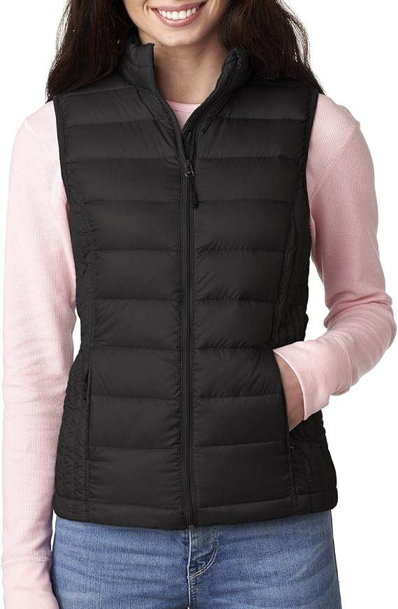 Weatherproof 32 Degrees Women's Packable Down Vest XL Black