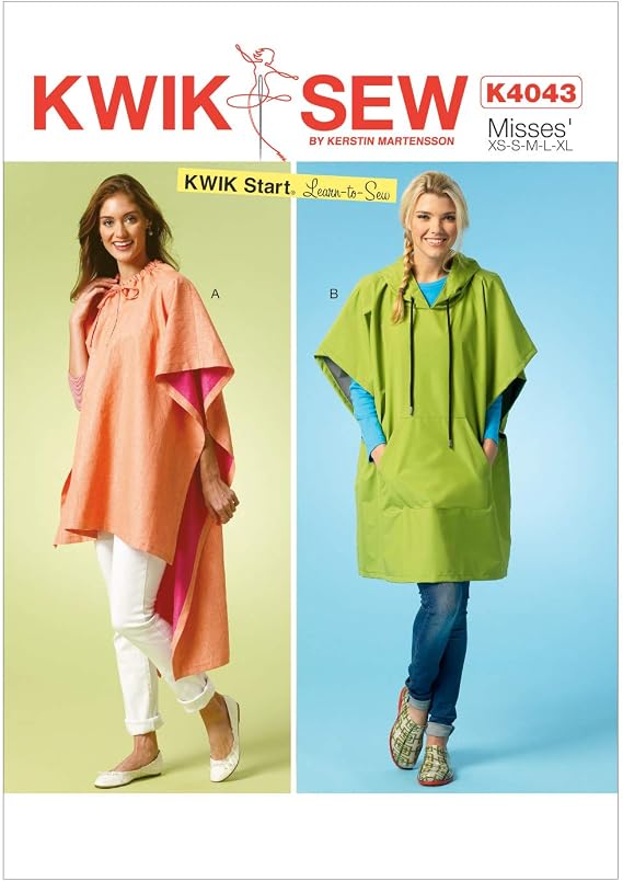 KWIK-SEW PATTERNS K4043OSZ K4043 Misses' Ponchos