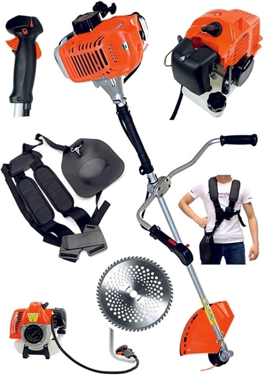 4,5 Hp 2 Zamanlı Dark Orange Yan Tipi Benzin Motorlu Çim Biçme Makinesi