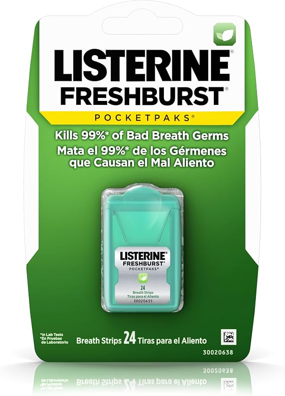 Listerine PocketPaks Breath Strips, Freshburst, 24 ct, 1 Pack