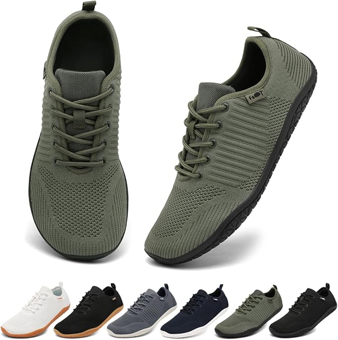 Geweo Barfußschuhe Herren Damen Breiter Zehenbox Zero Drop Sneaker Gr.37-47