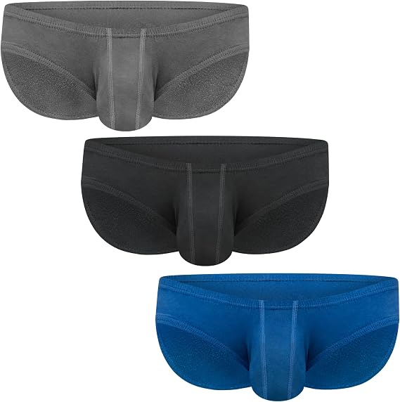 Real Men Ares-Ascent Low-Rise Pouch Bikini Brief - ABCD Custom Pouch Size - Waist XS-5XL