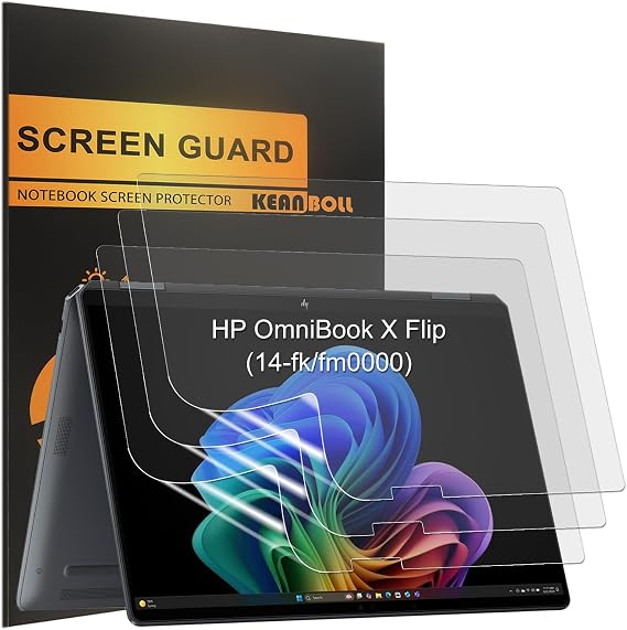 KEANBOLL 3 Pack Designed for 2025 HP OmniBook X Flip x360 14" 2-in-1 Touchscreen Laptop Screen Protector (14-fk/fm0000), Anti Glare and Anti Fingerprint (Matte) Shield