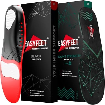 Plantar Fasciitis Arch Support Insoles - Comfort with Extra Strong Arches Set - Orthotic Inserts for High Arch Pain Relief - Work Boot Sneakers Hiking Shoe - Size L Men 11-12.5Women 12-13.5