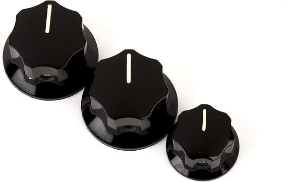Fender Jazz Bass Knobs - Black