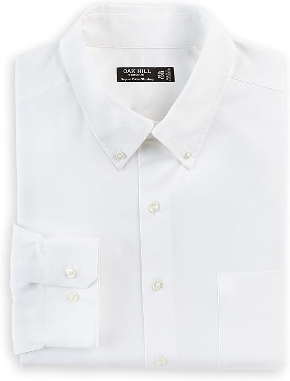 Oak Hill Premium Big and Tall Pinpoint Dress Shirt Sizes XL - 8XLT