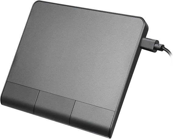 Perixx PERIPAD-506 Wired USB Touchpad Slim Detachable Design for Desktop & Laptop 5.31x4.57x0.55 Inches Black