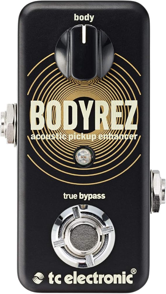 TC Electronic BODYREZ ACOUSTIC PICKUP ENHANCER Ultra-Compact Acoustic Guitar Pedal for Acoustic Pickup Enhancement with Studio-Quality Tone and Feedback Suppression