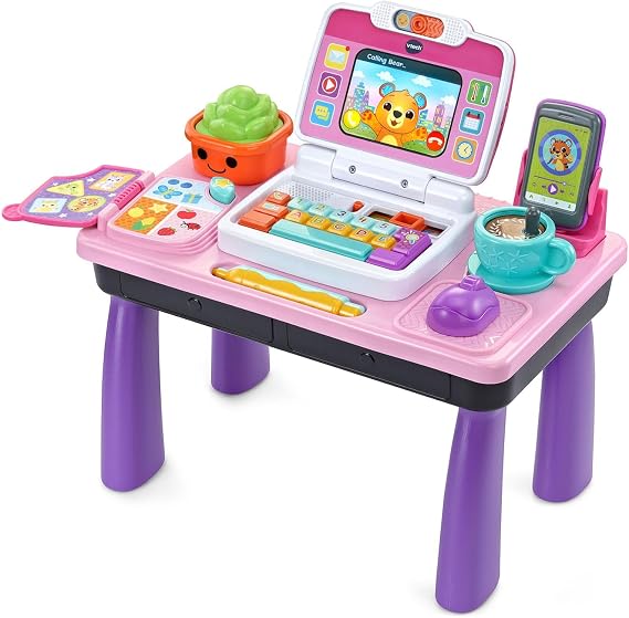 VTech Little CEO Learning Desk Toddler Activity Center, Pink