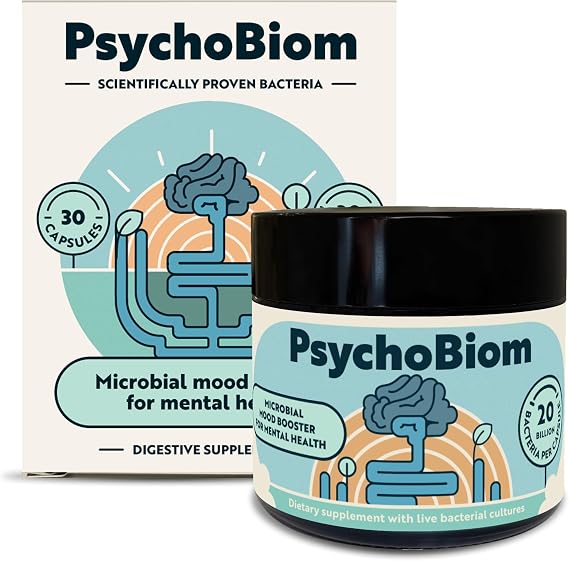 Probiotic Supplement, 20 Billion CFU, 30 Vegan Capsules, Live Bacterial Cultures for Gut Health, with Lactobacillus & Bifidobacterium Strains, Daily Gut-Brain Axis Support, Non-GMO