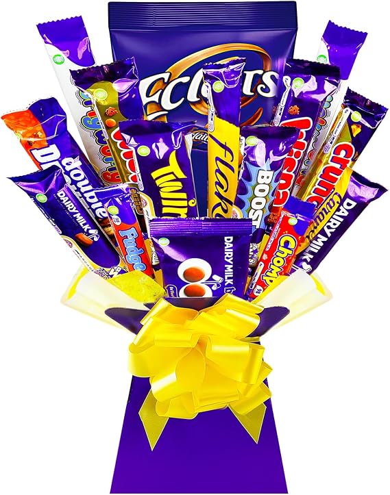 Sweetie Bouquets - Dairy Milk Chocolate Bouquet - Perfect Chocolate Hamper for Him or her - Chocolate Gift Box - Caramel & Chocolate Selection Box (Favourites)